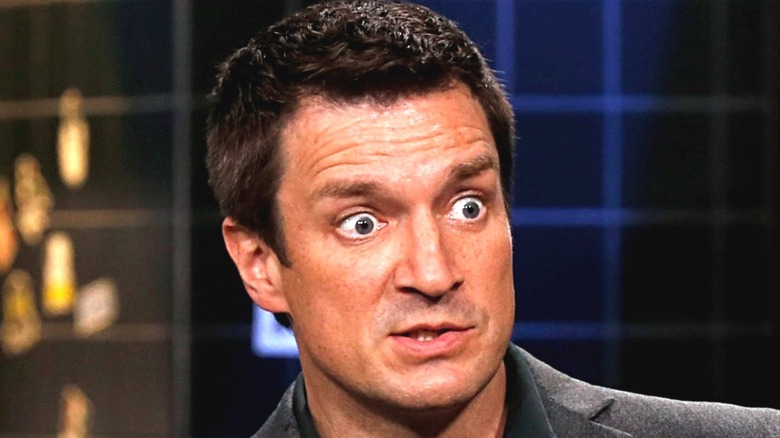 Nathan Fillion being goofy