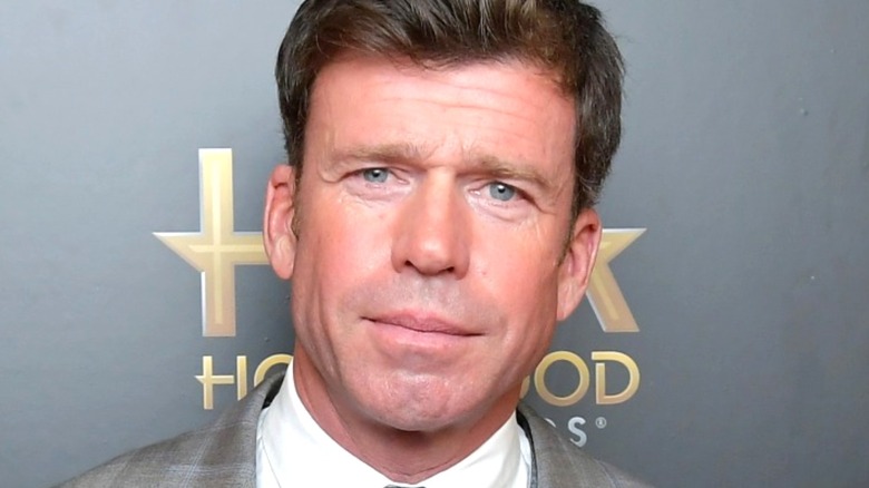Taylor Sheridan wearing a neutral expression
