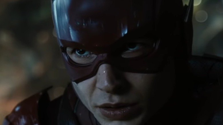 The Flash looking intense