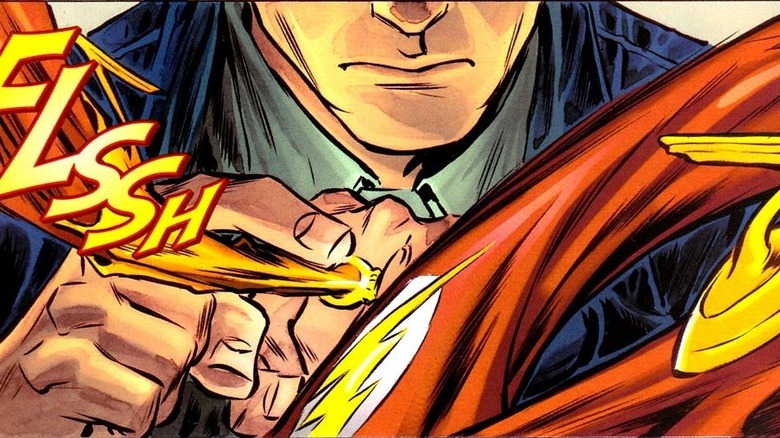 Flash releasing costume from ring
