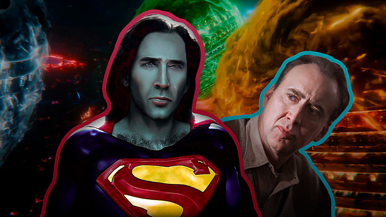 Superman and Nicolas Cage composite