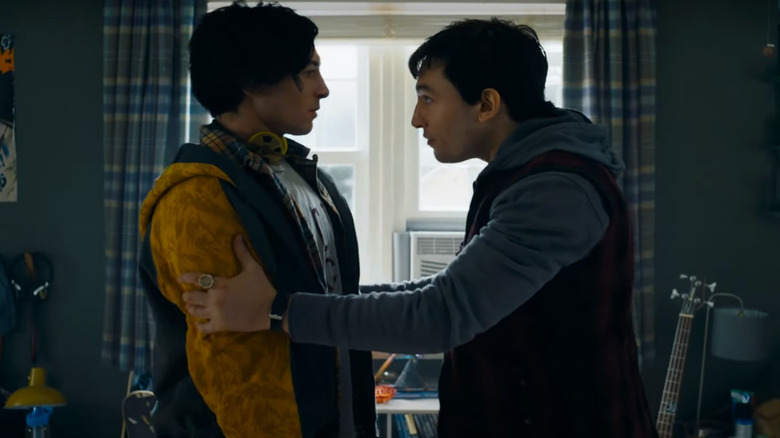 Ezra Miller talks to Ezra Miller