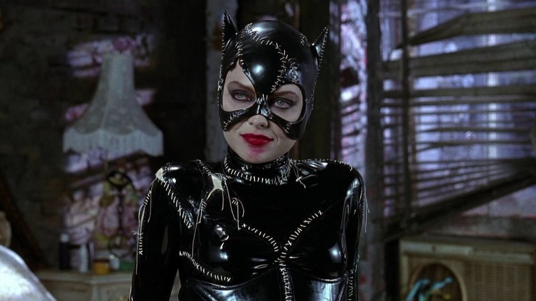 Catwoman stares