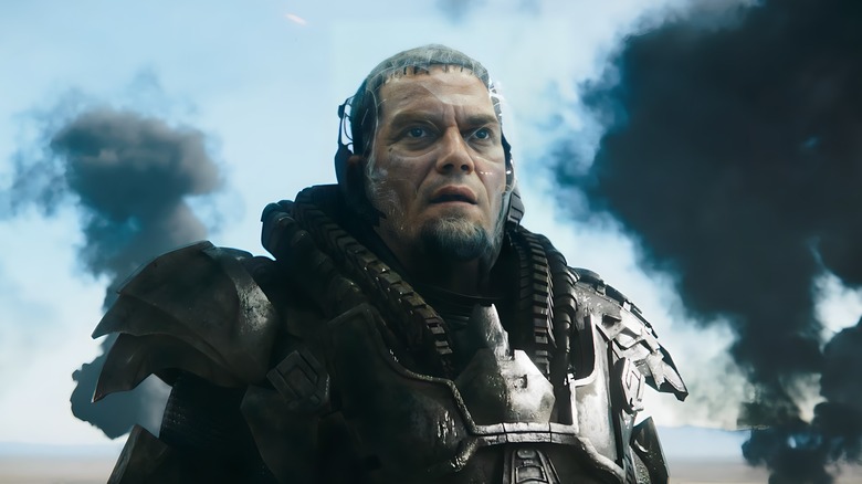 General Zod wearing armor