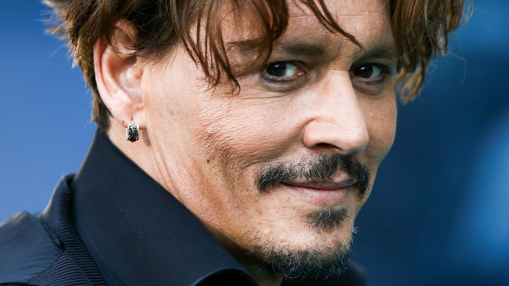 Johnny Depp smiling