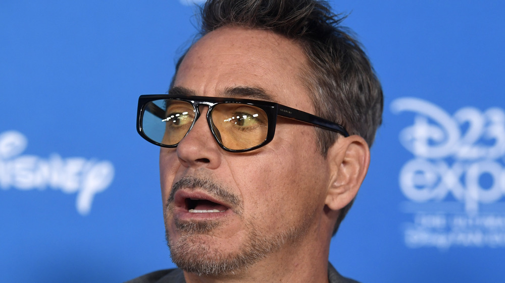 Robert Downey Jr. wearing glasses