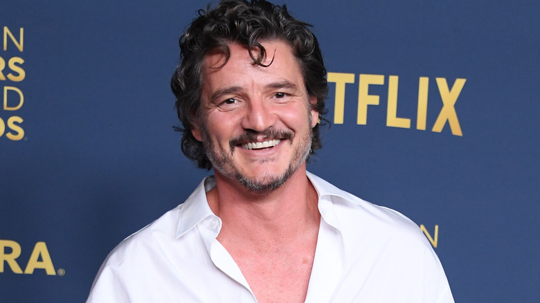 Pedro Pascal smiling