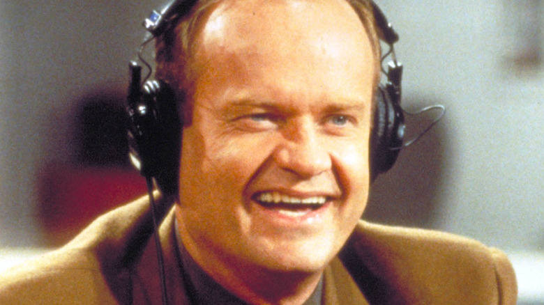 Frasier Crane in close-up with headphones