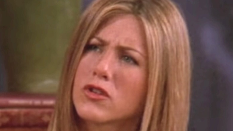 Jennifer Aniston as Rachel Green sad