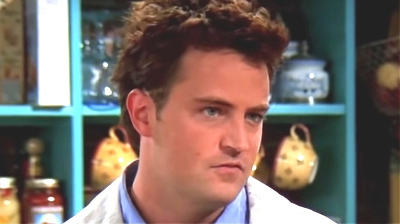 Chandler Bing looking humorous 