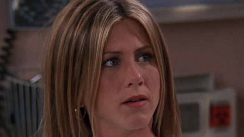 Rachel Green looking concerned