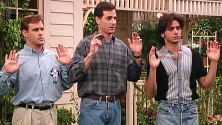 Joey, Danny, and Jesse on Full House