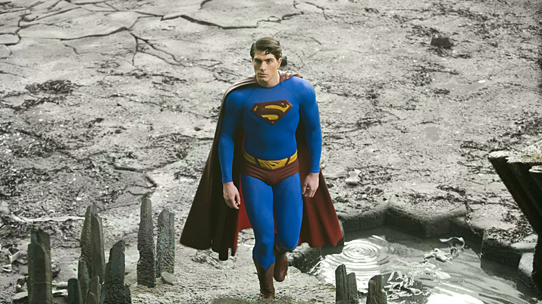 Superman exploring enemy territory