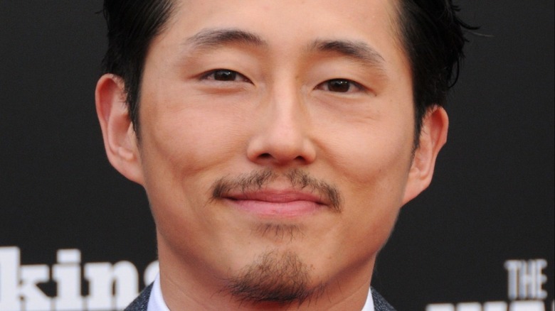 Steven Yeun at a Talking Dead event in Hollywood