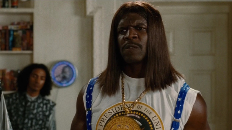 President Camacho scowling in the Oval Office in Idiocracy