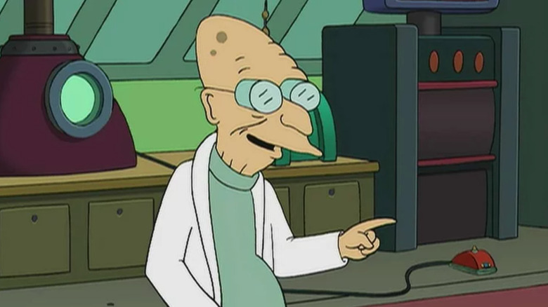 Professor Farnsworth in the lab