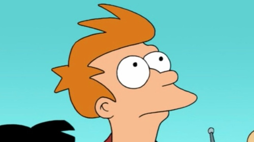 Fry looking up