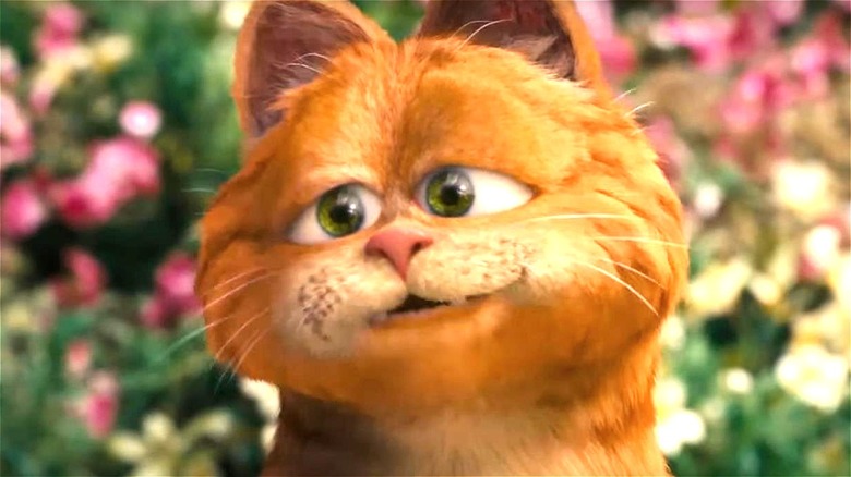 Garfield smiling