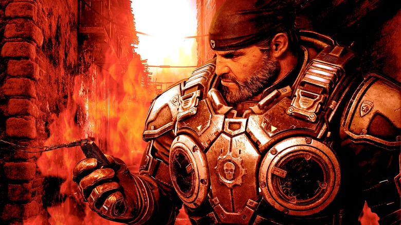 Marcus Fenix prepares for battle