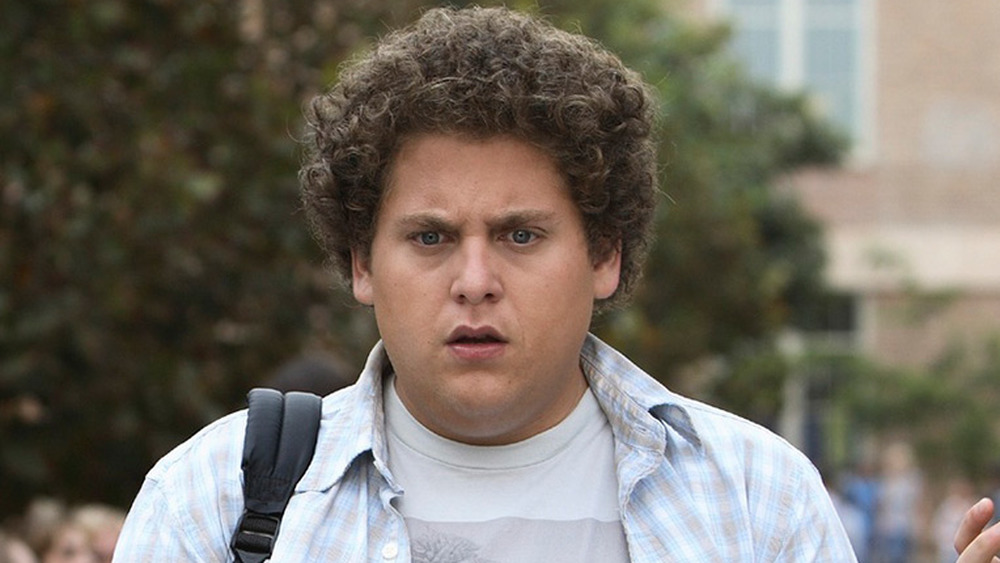 Jonah Hill looks upset