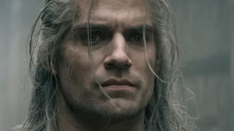Geralt looking intense