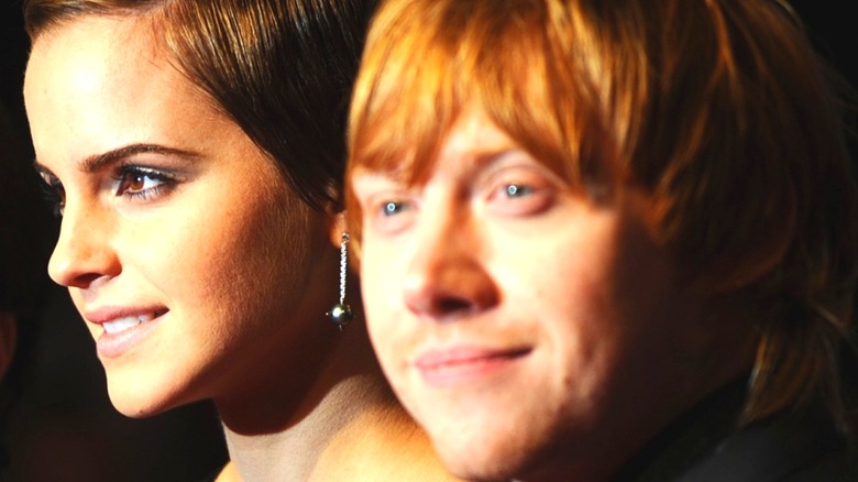 Emma Watson and Rupert Grint at an event