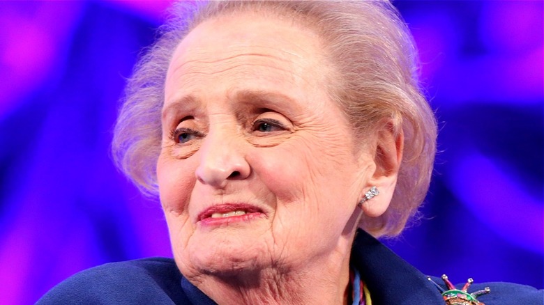 Madeleine Albright smiling