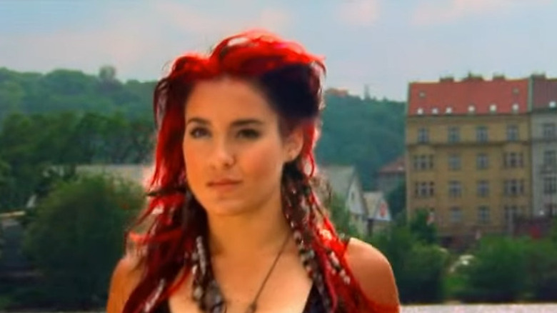 Cara Maria looking determined