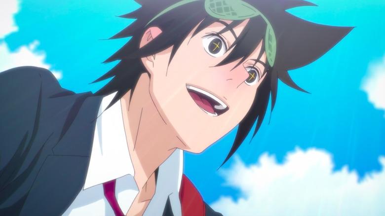 Mori in front of a blue sky