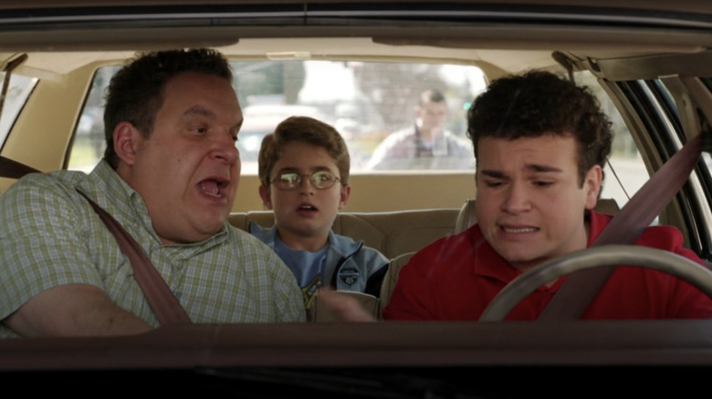 Barry and Murray Goldberg driving