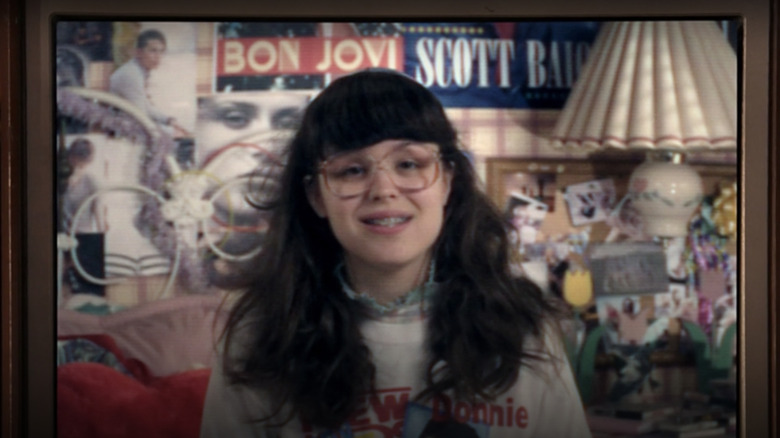 Young Erica Goldberg grins on video