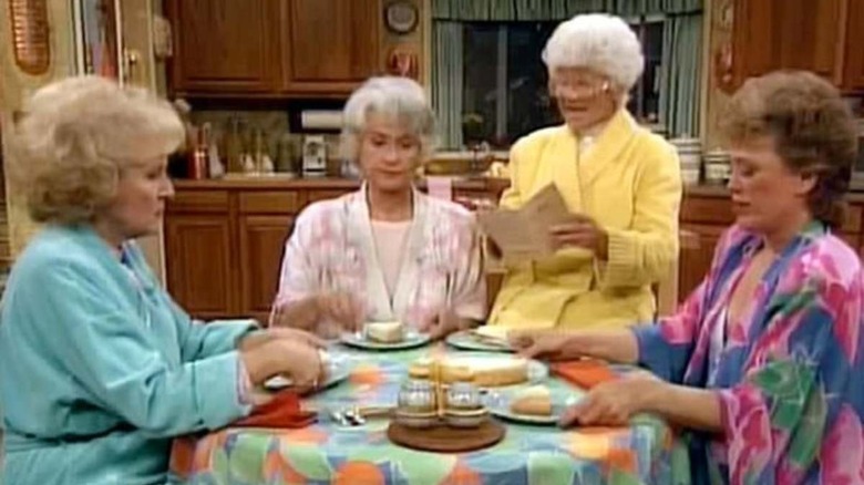 Golden Girls at kitchen table