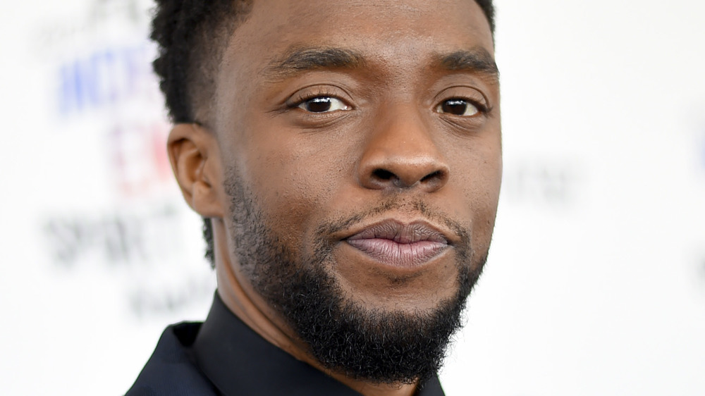 Chadwick Boseman smiling