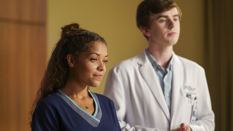 Dr. Shaun Murphy and Dr. Claire Browne smiling