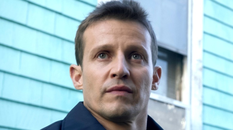 Jamie staring ahead in Blue Bloods