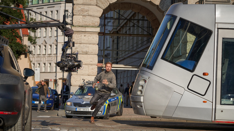 Shooting an action scene with Ryan Gosling