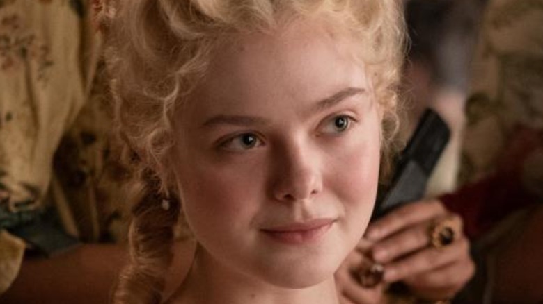 Elle Fanning as Catherine in Hulu's The Great