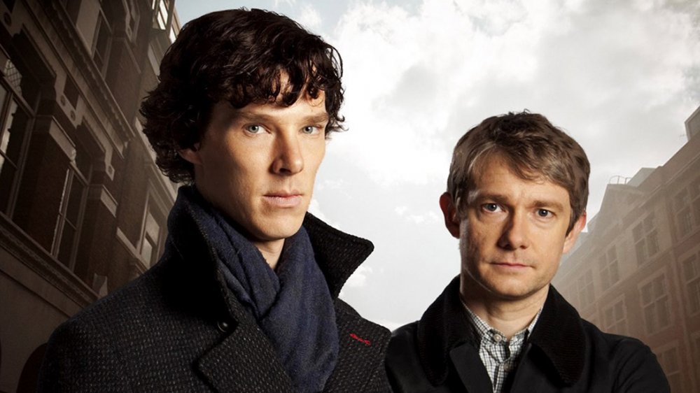 Benedict Cumberbatch and Martin Freeman in Sherlock