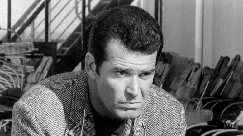 James Garner glares