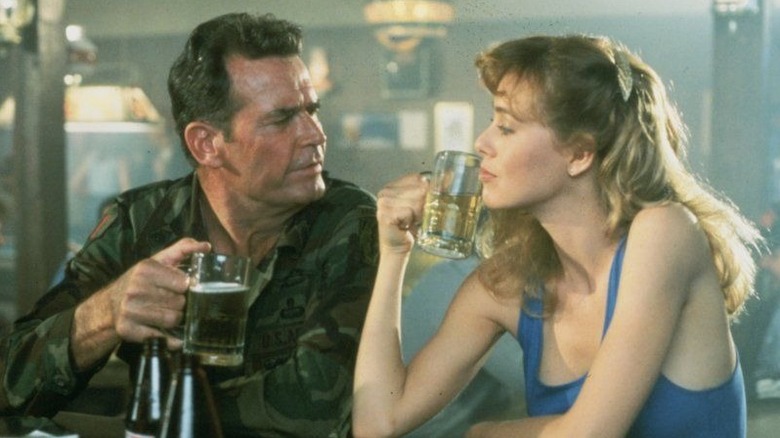 James Garner drinks at bar