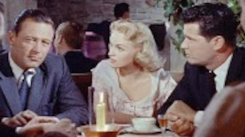 James Garner sits at table
