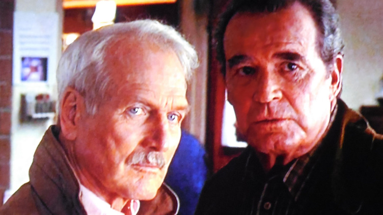 James Garner looks concerned