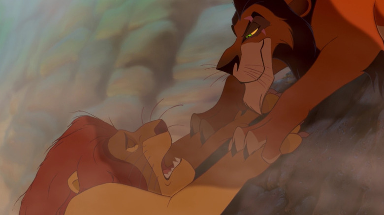 Mufasa and Scar in The Lion King