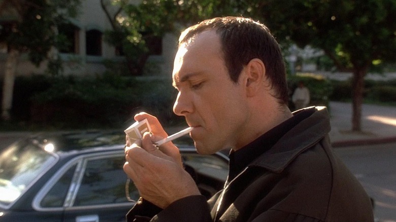Keyser Soze lights a cigarette