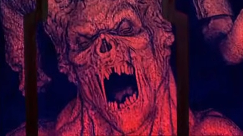 The chained Beast screams