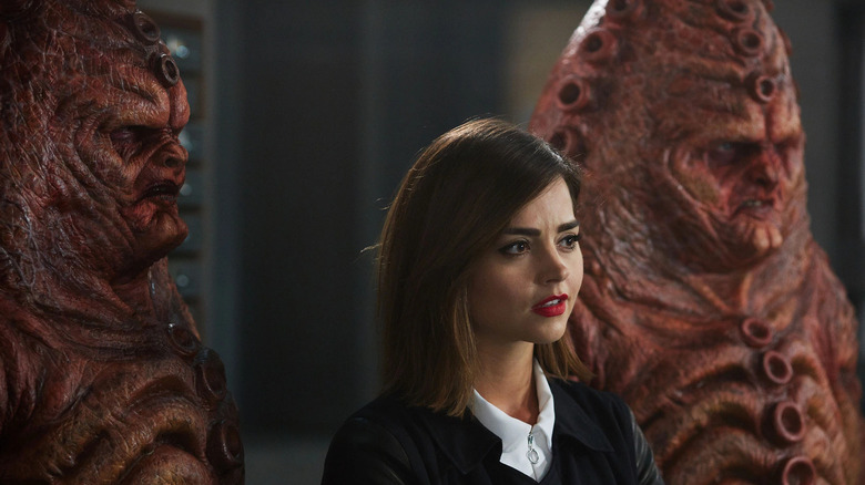 Clara with Zygons