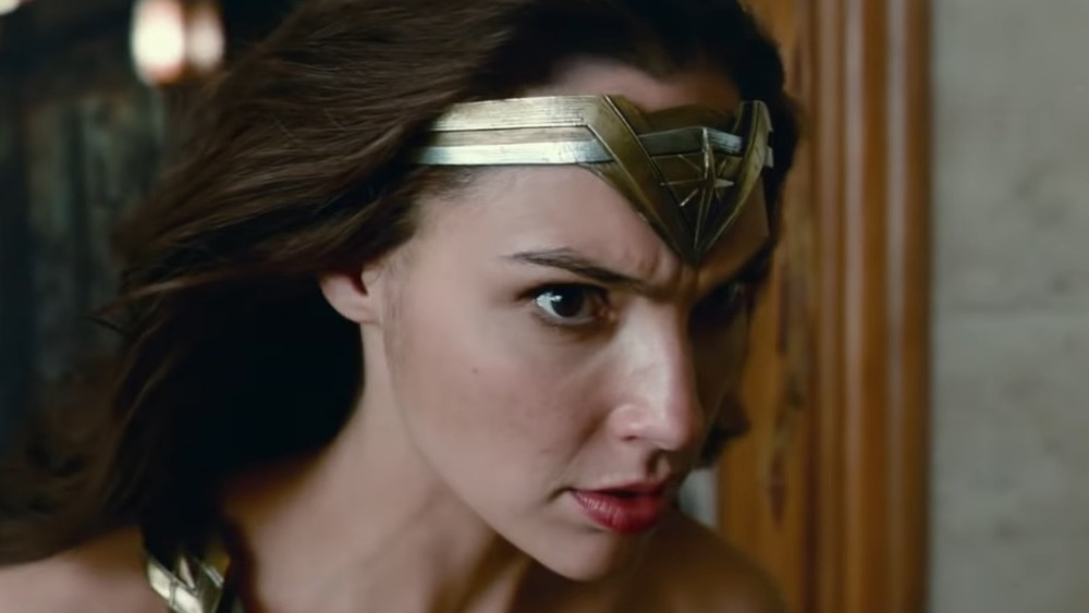 justice league wonder woman closeup