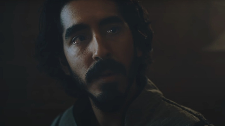 dev patel sir gawain thoughtful