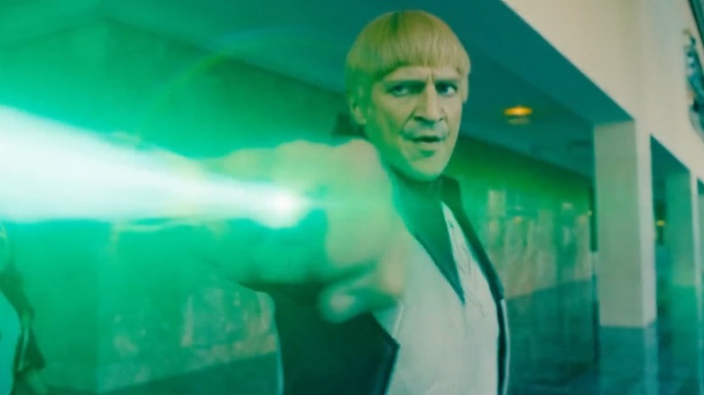 Guy Gardner using his ring in Superman