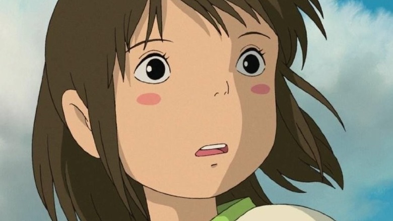 Chihiro staring into the distance